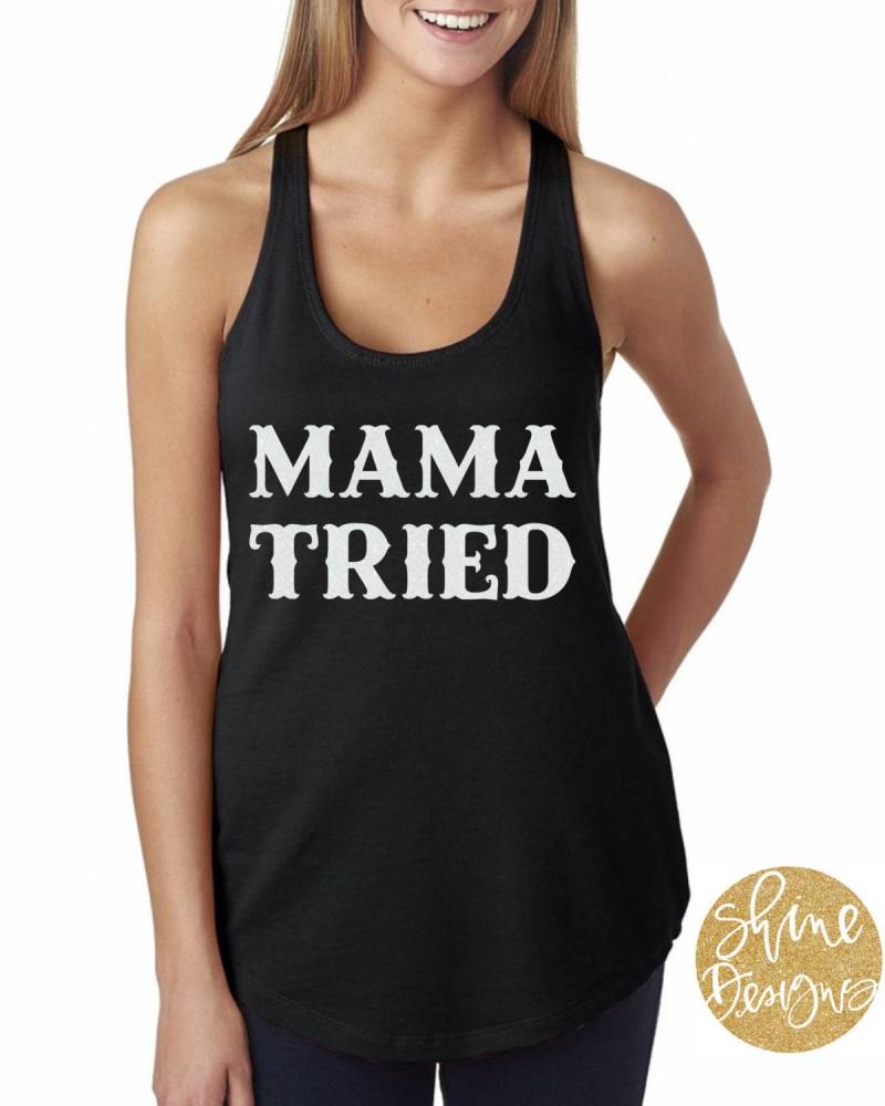 Mama Versucht Glitter Shirt von ShineDesignsTees