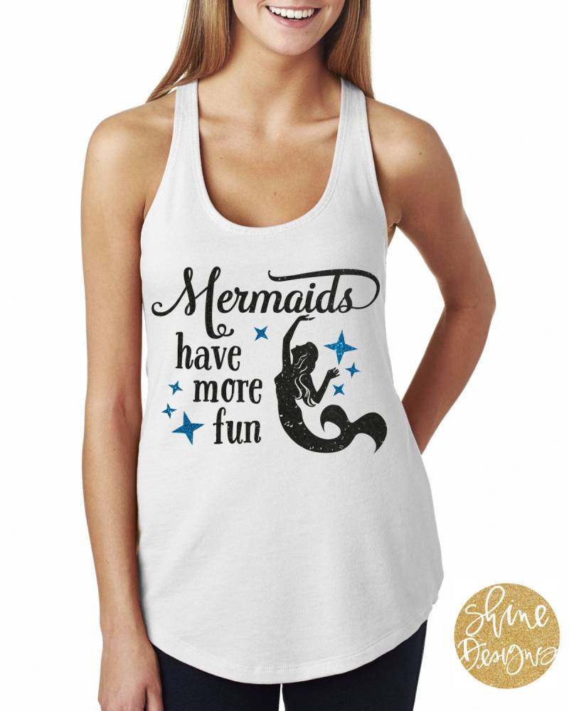Mermaids Have More Fun Glitzer Shirt von ShineDesignsTees