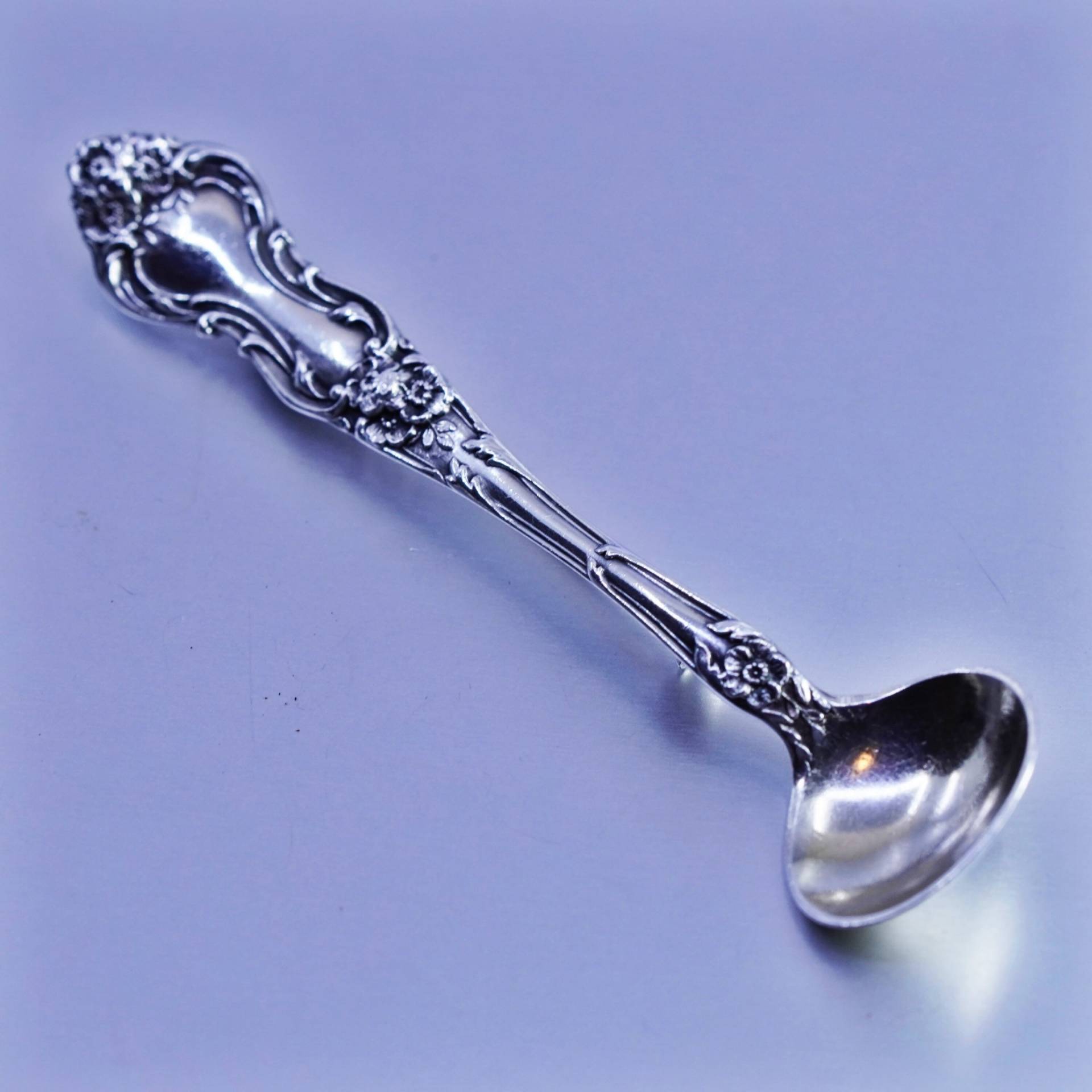 Vintage Sterling Silber Handgemachte Brosche, 925 Mini Löffel Pin, Gestempelt von ShineOnceMore