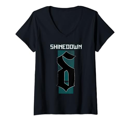 Damen Shinedown Four Letter Circle T-Shirt mit V-Ausschnitt Damen Shinedown Four Letter Circle T-Shirt mit V-Ausschnitt von Shinedown
