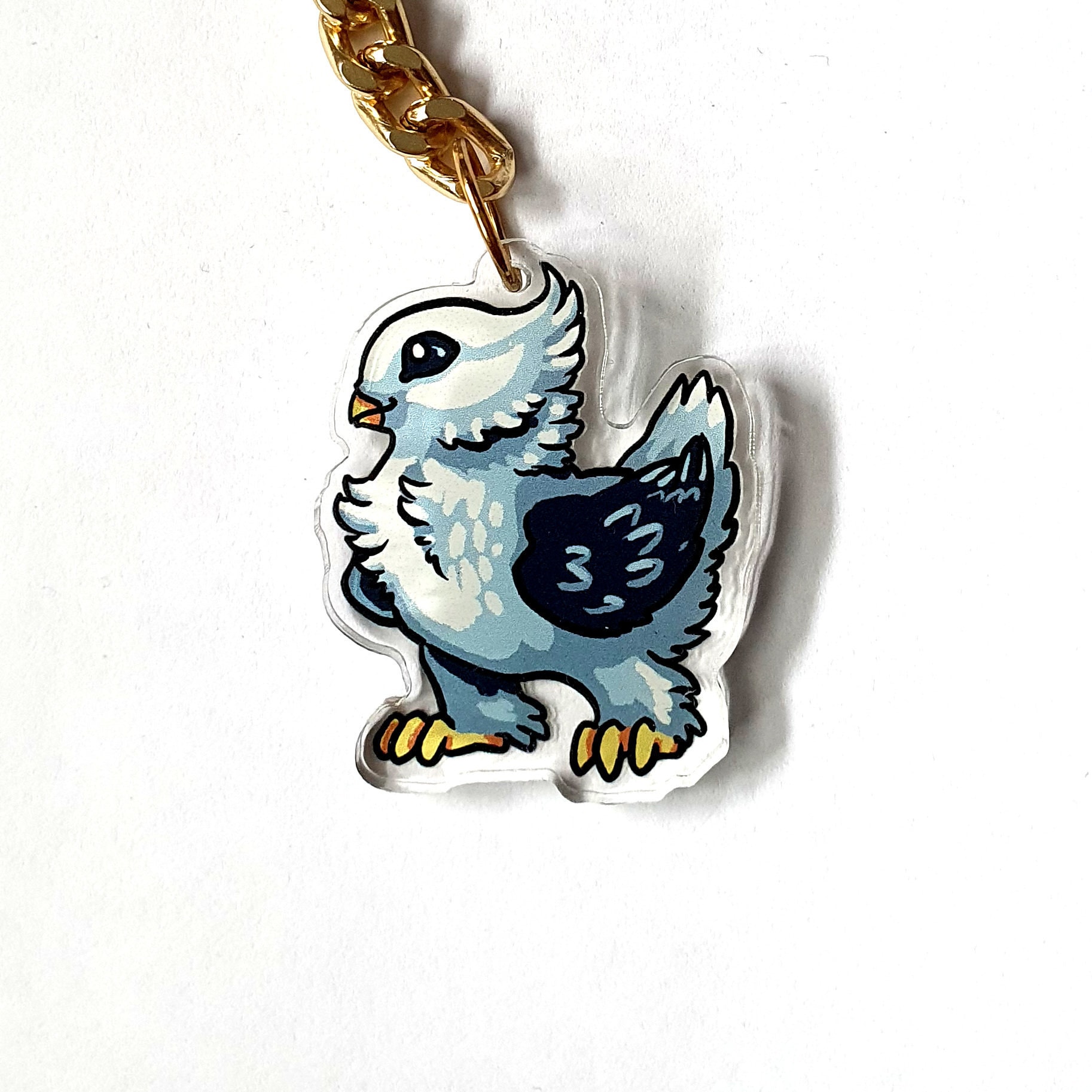 Ausgefallener Satinette Tauben Schlüsselring/Schlüsselanhänger Charm Ausgefallener Satinette Tauben Schlüsselring/Schlüsselanhänger Charm von ShiniDesign