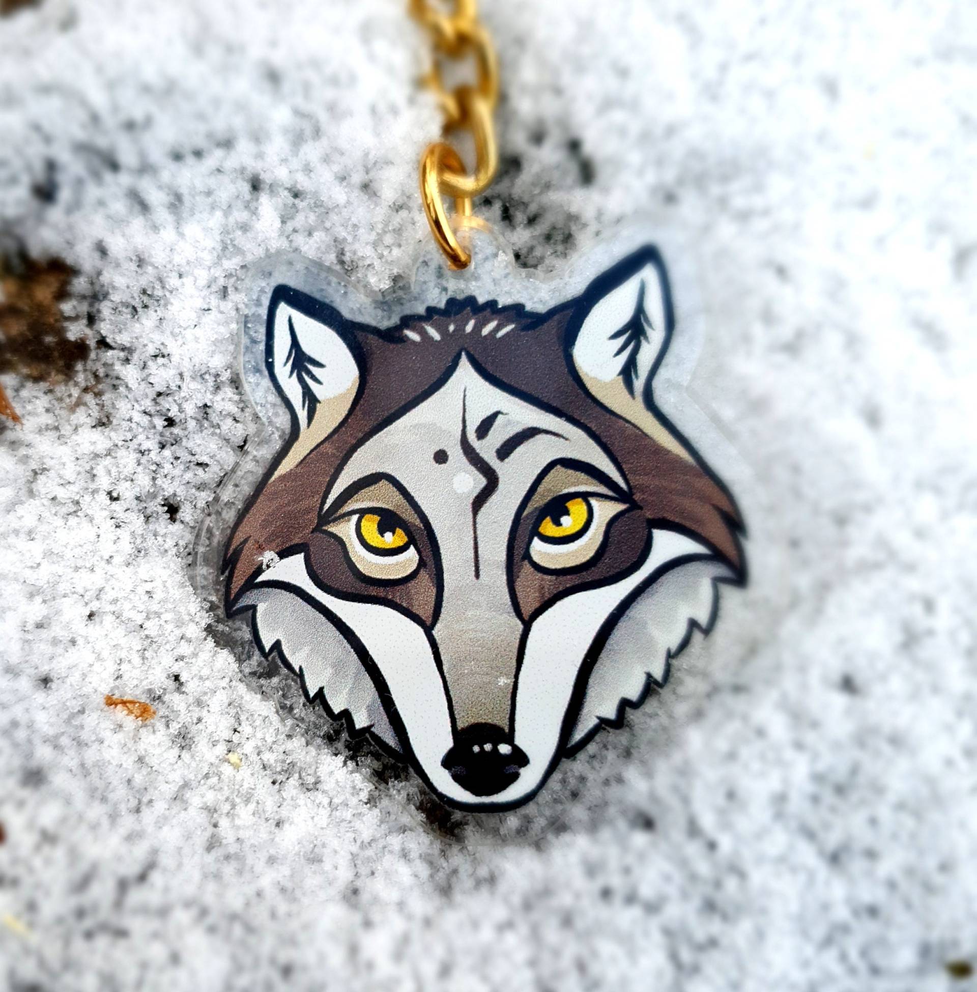 Wolf Schlüsselanhänger/Charm Keychain Wolf Schlüsselanhänger/Charm Keychain von ShiniDesign