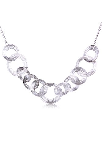 Shining Diva Fashion Circle of Life Statement-Halskette für Mädchen von Shining Diva Fashion