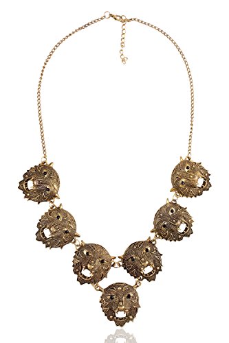 Shining Diva Fashion Statement-Halskette mit mehreren Tigern für Mädchen von Shining Diva Fashion