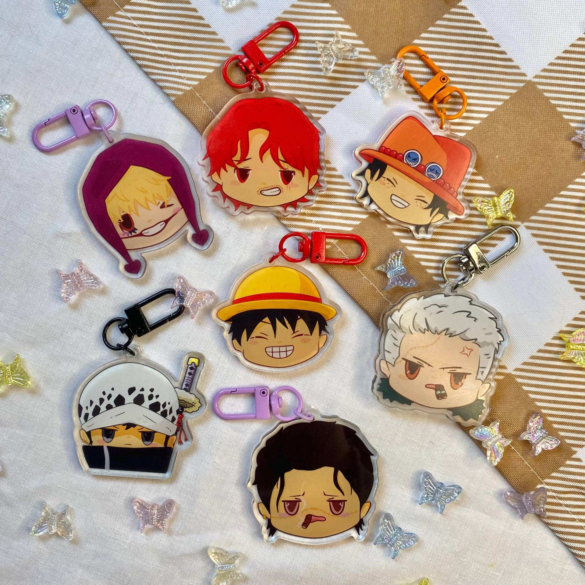Op Pirates Chibi Acrylic Keychain/Anime Key Charm Accessories Star Double Sided Op Pirates Chibi Acrylic Keychain/Anime Key Charm Accessories Star Double Sided von ShiningDalbit