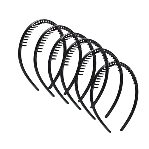 6 Stück Unisex Kamm-Stirnbänder – ShiningUU rutschfeste Zahngriff-Haarbänder für Männer und Frauen, elastische sichere Halt, aktive Haarbänder für Männer und Frauen 6 Stück Unisex Kamm-Stirnbänder – ShiningUU rutschfeste Zahngriff-Haarbänder für Männer und Frauen, elastische sichere Halt, aktive Haarbänder für Männer und Frauen von ShiningUU