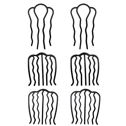 ShiningUU Haarkämme für Frauen – U-förmige Vintage-Fleischbällchen-Haarnadeln für Damen, Haar-Accessoires, Dutt-Clips mit Zähnen, Haarstyling-Zubehör für Hochsteckfrisuren und unordentlichen Dutt, 6 ShiningUU Haarkämme für Frauen – U-förmige Vintage-Fleischbällchen-Haarnadeln für Damen, Haar-Accessoires, Dutt-Clips mit Zähnen, Haarstyling-Zubehör für Hochsteckfrisuren und unordentlichen Dutt, 6 von ShiningUU