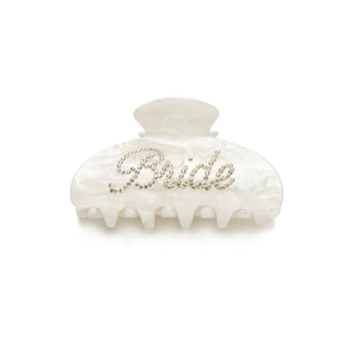 ShiningUU Haarklammer für die Braut, Bananengriff mit Strass, für Frauen und Mädchen, Junggesellinnenabschied-Zubehör, Braut- und Brautjungfer-Accessoires für Brautjungfer, Hochzeit, Party ShiningUU Haarklammer für die Braut, Bananengriff mit Strass, für Frauen und Mädchen, Junggesellinnenabschied-Zubehör, Braut- und Brautjungfer-Accessoires für Brautjungfer, Hochzeit, Party von ShiningUU