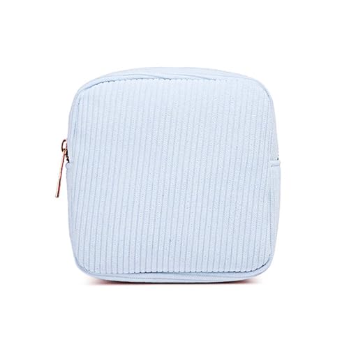 ShiningUU Make-up-Tasche – kleine Make-up-Tasche aus Kordsamt, Kosmetiktasche für Handtasche, Geldbörse, Kulturbeutel und Kulturbeutel, kompakte Kosmetiktasche für Damen, Periodenbeutel für von ShiningUU