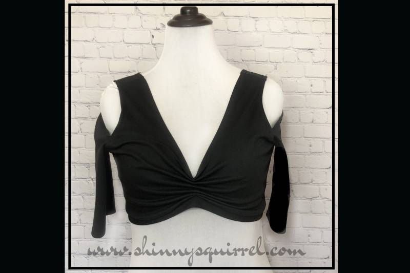 Choli in Schwarz Für Bauchtanz Aus Baumwolle Offener, Geschlossener Oder Silhouette Ats, Its, Fcbd Version von ShinnySquirrel