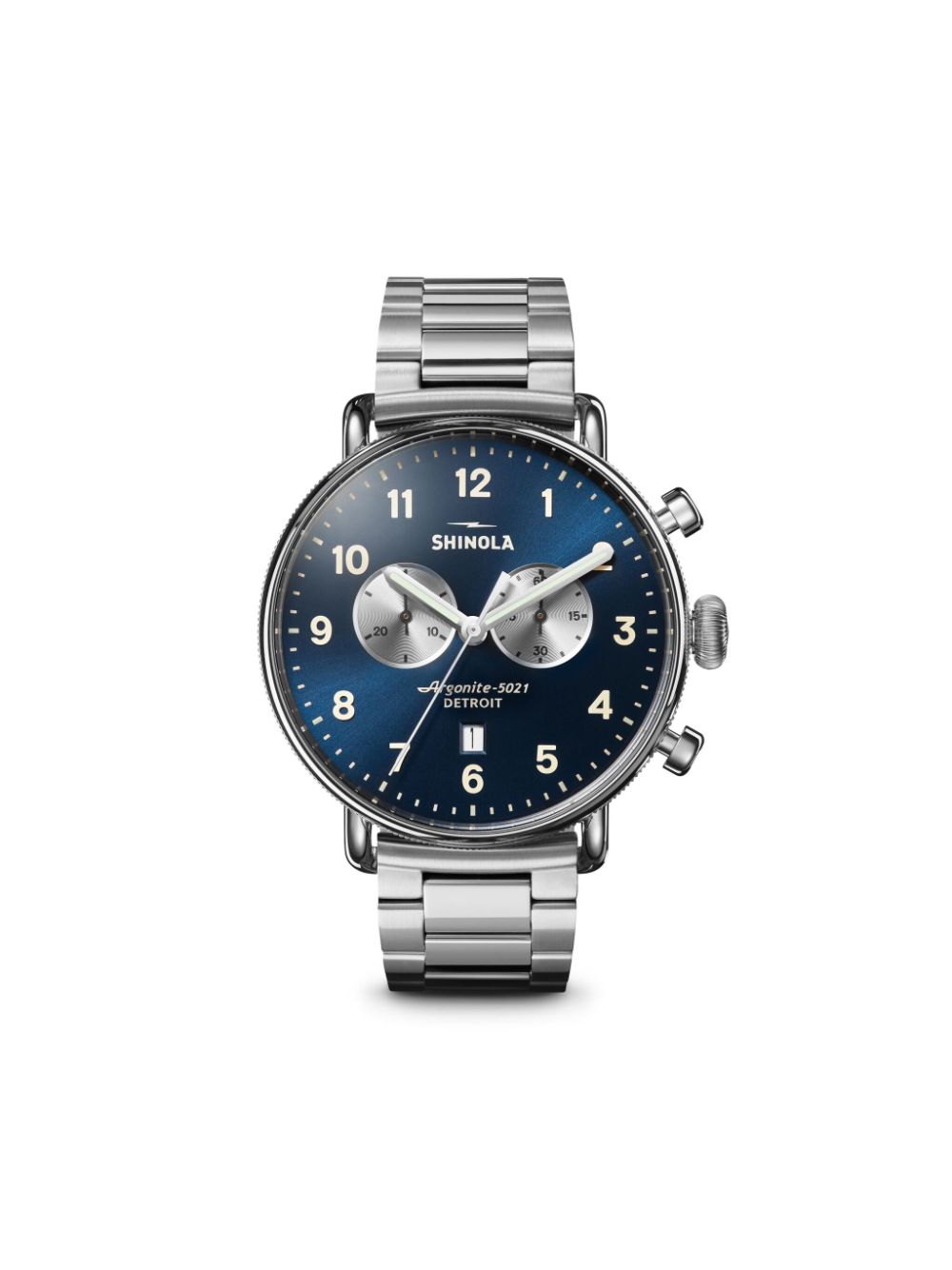 Shinola The Canfield Chrono 43mm - Silber von Shinola