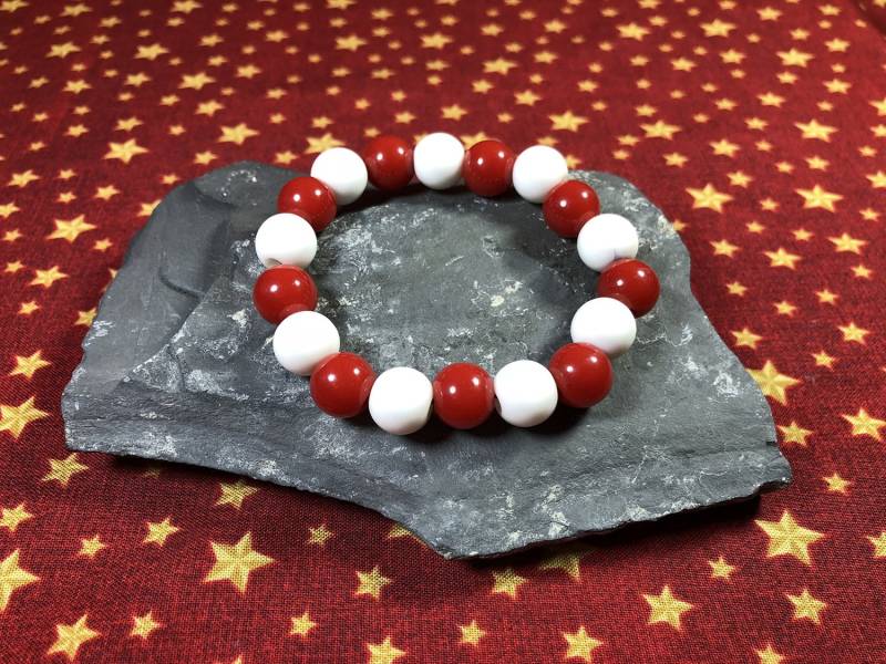 Kyo's Armband - Rot/Weiß, Blau/Weiß, Schwarz/Weiß | 22cm von ShinyAdorkables