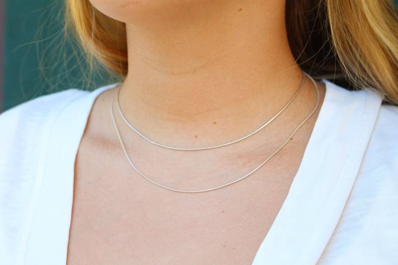 Schlangenkette Halskette - Geburtstagsgeschenk 925 Sterling Silber Rhodiniert 1 Mm 12 14 16 18 20 22 Zoll Jeden Tag Unentbehrlicher Schmuck Schlangenkette Halskette - Geburtstagsgeschenk 925 Sterling Silber Rhodiniert 1 Mm 12 14 16 18 20 22 Zoll Jeden Tag Unentbehrlicher Schmuck von ShinyLittleBlessings