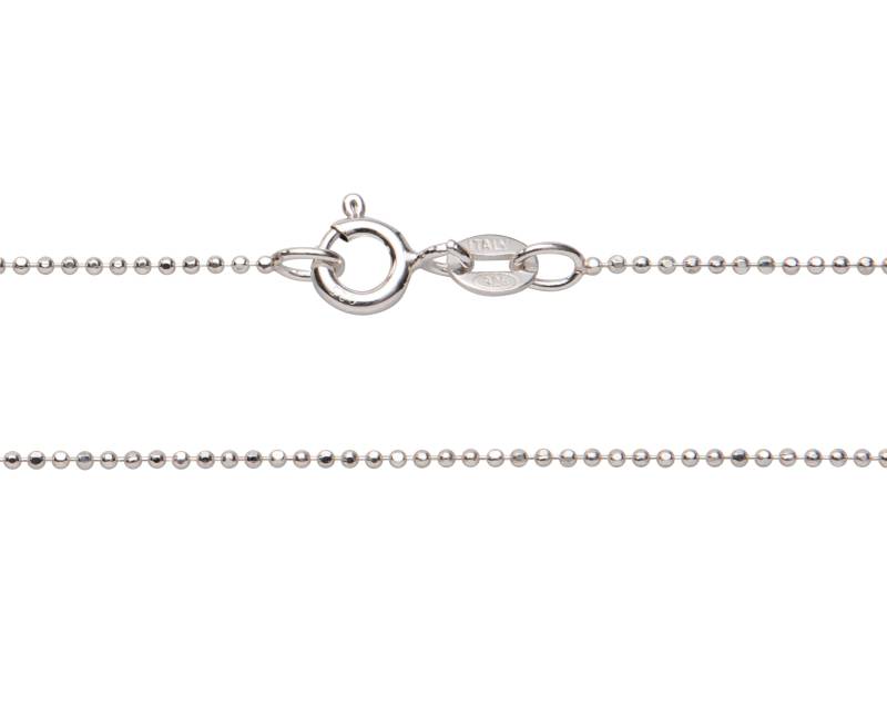 Silberkette - Silberkugel-Kettenhalskette 1 Mm Diamantschliff 925 Sterlingsilber-Ersatzkette 14 16 18 20 22 24 Zoll Silberkette - Silberkugel-Kettenhalskette 1 Mm Diamantschliff 925 Sterlingsilber-Ersatzkette 14 16 18 20 22 24 Zoll von ShinyLittleBlessings