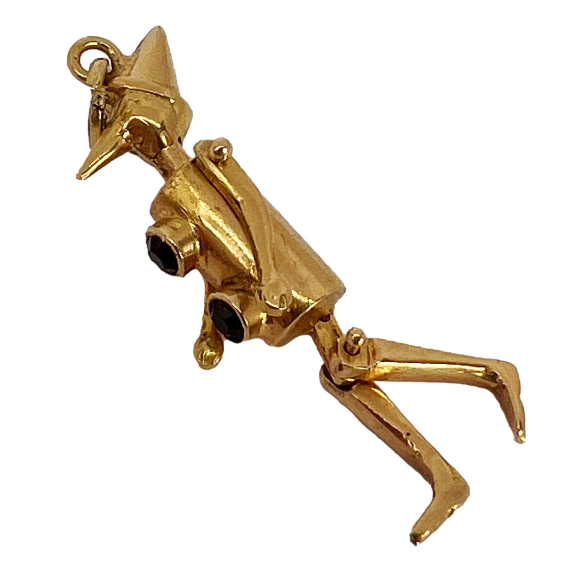 Zauberer Von Oz Zinnmann Cartoon Charakter 18K Gelbgold Charm Anhänger von ShinyPrettyThingsLtd