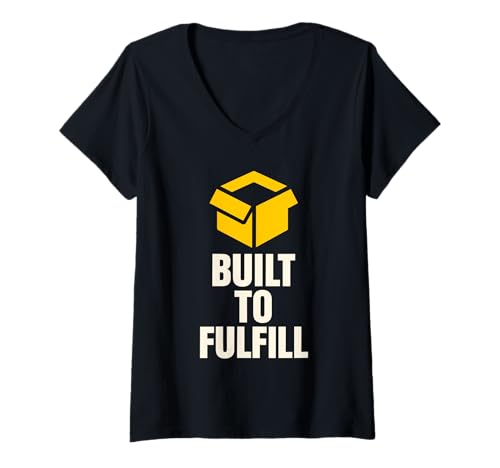 Damen Lagerarbeiter Fulfillment Picker Packer Team Lift Barcode T-Shirt mit V-Ausschnitt Damen Lagerarbeiter Fulfillment Picker Packer Team Lift Barcode T-Shirt mit V-Ausschnitt von Shipping Warehouse Ecommerce Logistics Life Crew