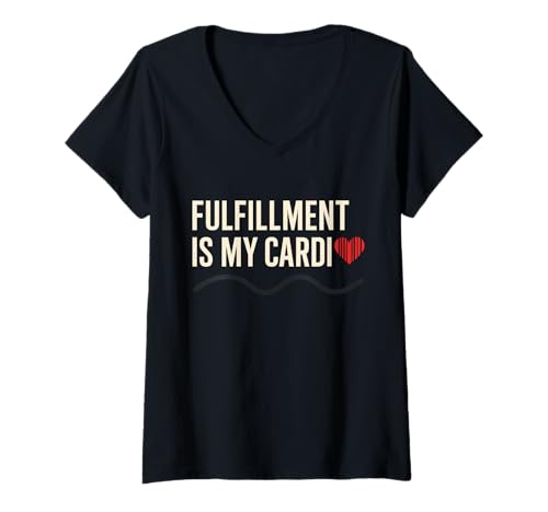 Damen Lagerarbeiter Fulfillment Picker Packer Team Lift Barcode T-Shirt mit V-Ausschnitt Damen Lagerarbeiter Fulfillment Picker Packer Team Lift Barcode T-Shirt mit V-Ausschnitt von Shipping Warehouse Ecommerce Logistics Life Crew