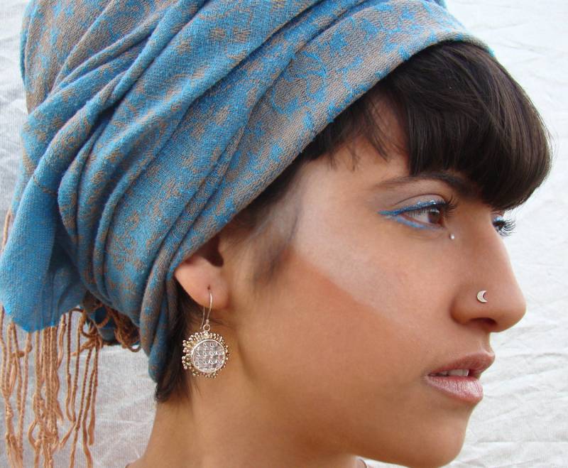 Mond Nasenstecker, Silberne Nasenstift, Nasenloch, Kleine Symbol Planetensymbol von ShirazelohevJewelry