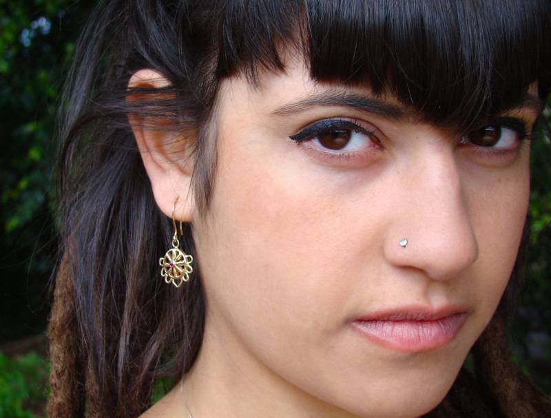 Silberner Nasenstecker, Stammes-Nasenstecker, Nasenstift, Nasenschraube, Kleiner Winziger Dot-Nasenstecker, Nasenlochstecker, Stiftnasenring von ShirazelohevJewelry