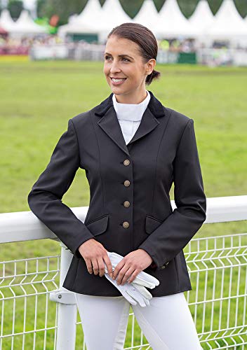 Shires Damen Aston Show Riding Jacke alle Größen navy, schwarz, zeigt, Damen, schwarz von Shires