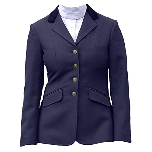 Shires Damen Aston Show Riding Jacke alle Größen navy, schwarz, zeigt, damen, navy von Shires