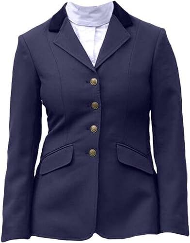 Shires Damen Aston Show Riding Jacke alle Größen navy, schwarz, zeigt, damen, schwarz von Shires