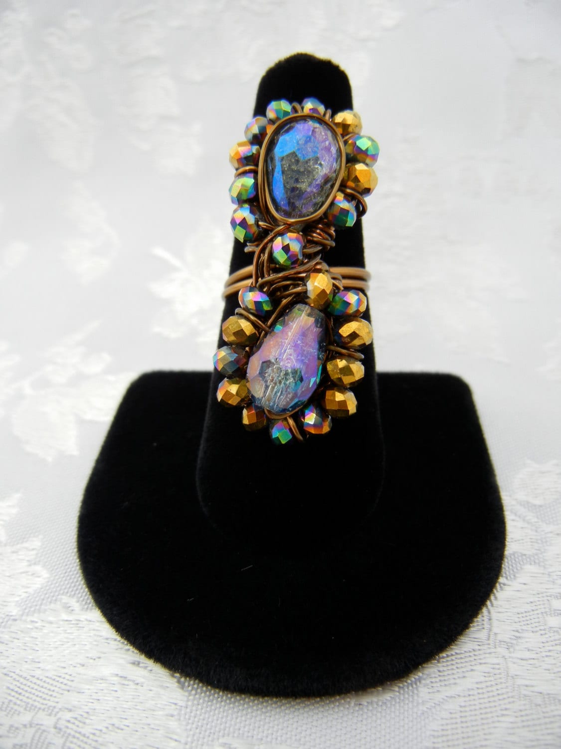 Schillernden Golddraht Ring von ShiriDaniella