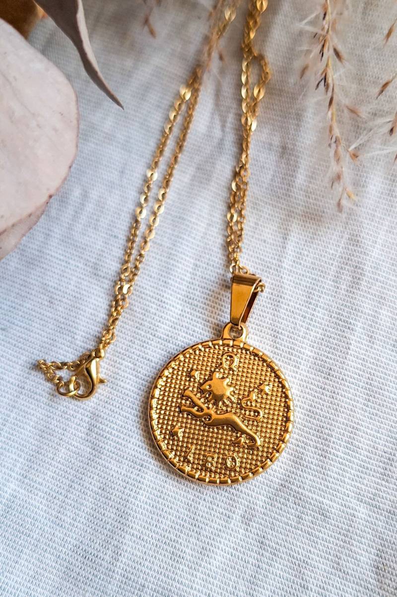 sternzeichen Kette Münz Anhänger Zodiac von Shirinis
