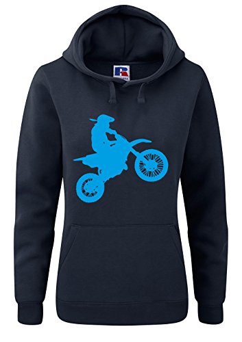 Motocross Damen Hoodie :- EIN Hingucker von Shirt-Checker