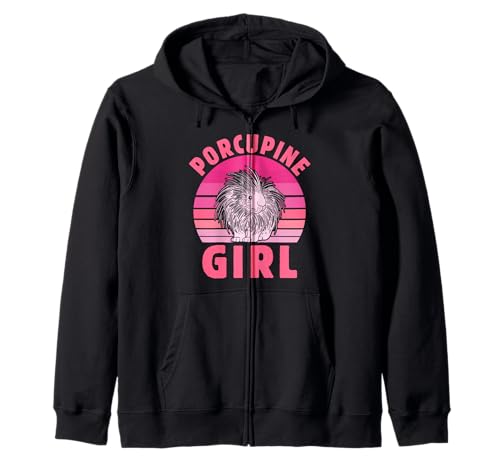 Stachelschwein Fan Porcupine Girl Lustiges Stachelschweine Kapuzenjacke von Shirt Stachelschwein Kostüm Stachelschweine Fan