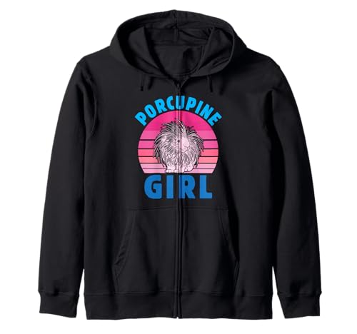 Stachelschwein Fan Porcupine Girl Lustiges Stachelschweine Kapuzenjacke von Shirt Stachelschwein Kostüm Stachelschweine Fan