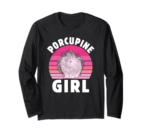 Stachelschwein Fan Porcupine Girl Lustiges Stachelschweine Langarmshirt von Shirt Stachelschwein Kostüm Stachelschweine Fan