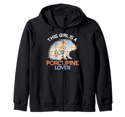 Stachelschwein This Girl is Porcupine Lover Lustig Porcupine Kapuzenjacke von Shirt Stachelschwein Kostüm Stachelschweine Fan