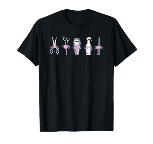 Friseur-Werkzeug, Blumenfriseur-Geschenk-Frauen T-Shirt von Shirt für Friseure