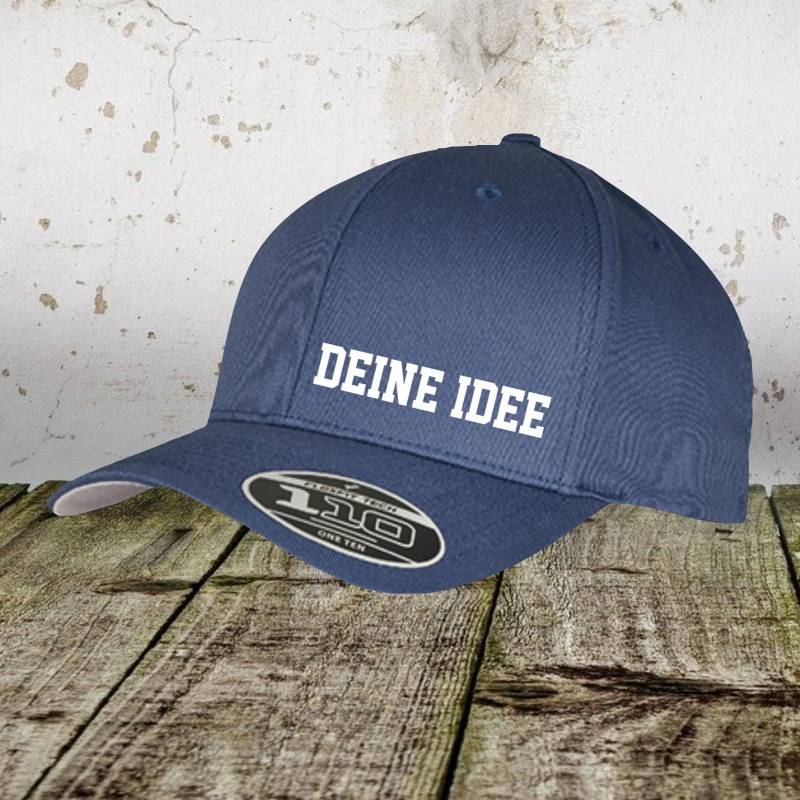 Basecap Mit Wunschtext Text Idee Cap Mütze Your Text Wunschname Verschluss Flexfit von ShirtInStyle