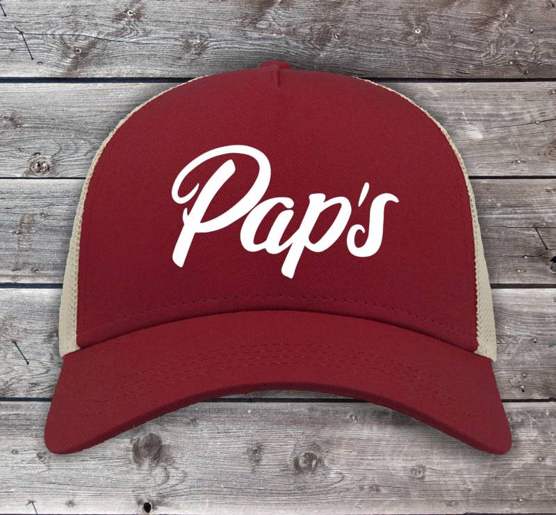 Basecap Trucker Cap "Paps" Mütze Papa Daddy Vater Meshcap Mesh von ShirtInStyle