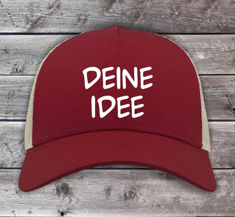 Basecap Trucker Cap "Wunschtext" Text Name Wunschname Mütze Papa Daddy Vater Meshcap Mesh von ShirtInStyle