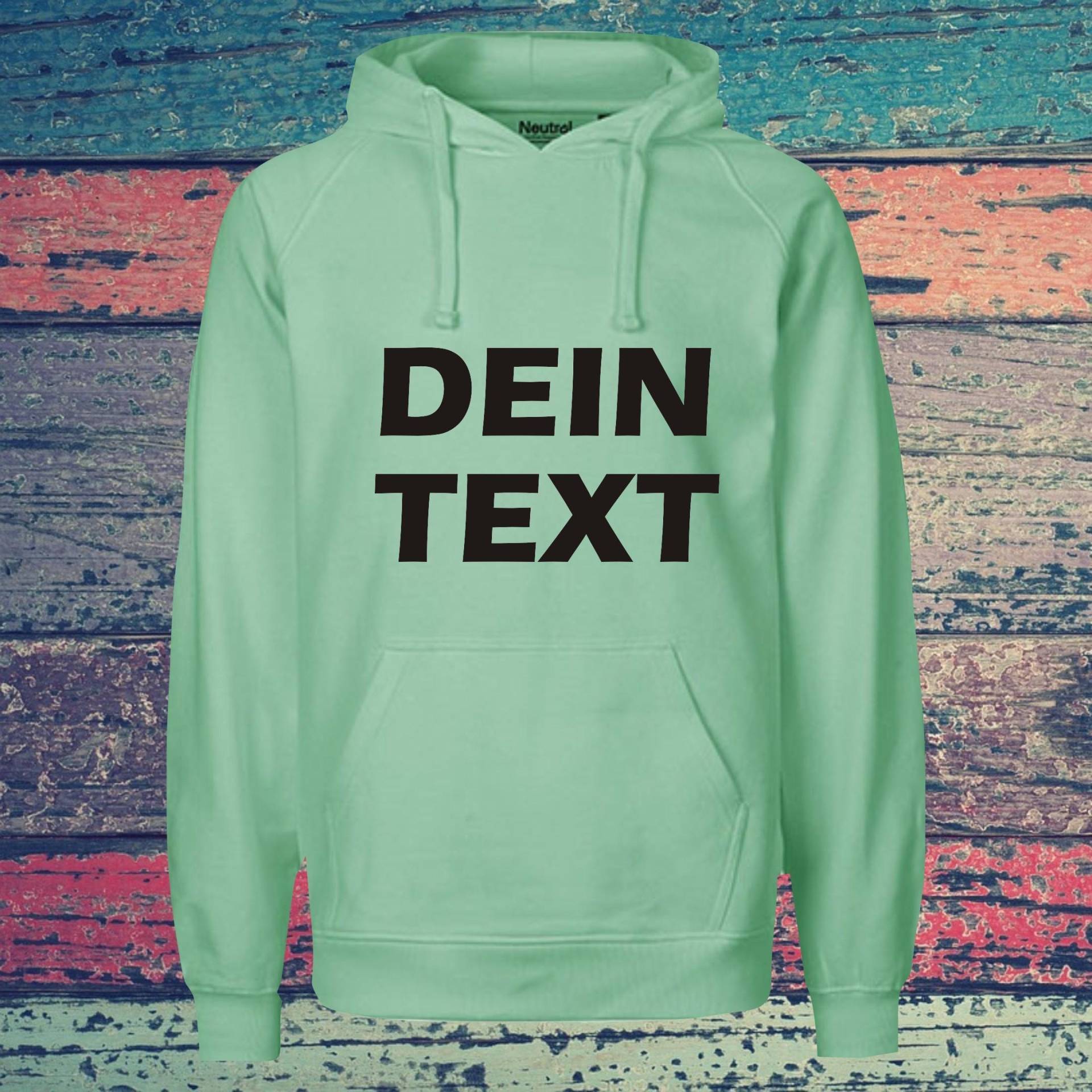 Kapuzensweat Hooded Mit Text, Wunschdruck Auf Der Vorderseite Trainings Sweatshirt Sport Verein Hoodie Unisex Kapuzensweat Hooded Mit Text, Wunschdruck Auf Der Vorderseite Trainings Sweatshirt Sport Verein Hoodie Unisex von ShirtInStyle