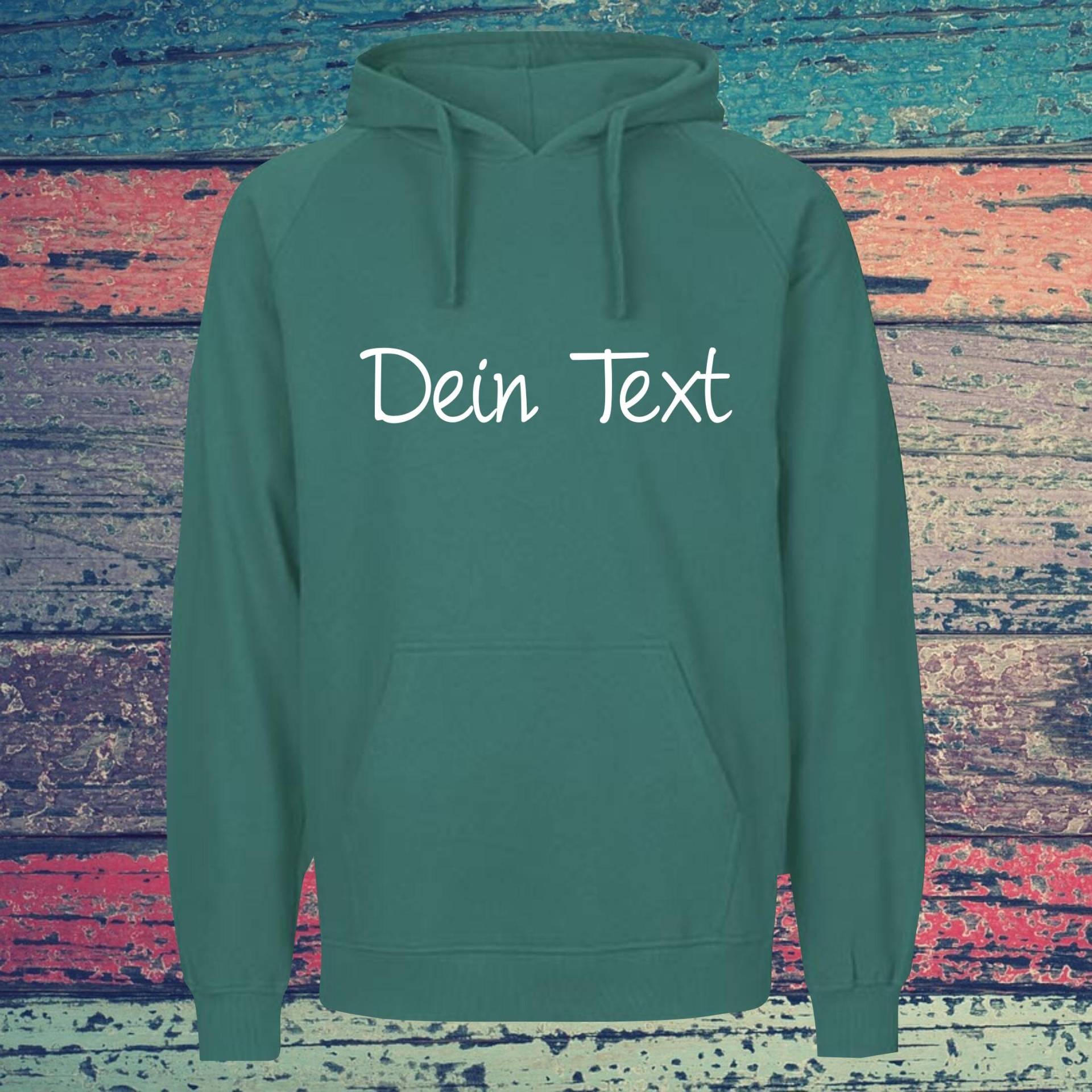 Kapuzensweat Hooded Mit Text, Wunschdruck Auf Der Vorderseite Trainings Sweatshirt Sport Verein Hoodie Unisex Kapuzensweat Hooded Mit Text, Wunschdruck Auf Der Vorderseite Trainings Sweatshirt Sport Verein Hoodie Unisex von ShirtInStyle