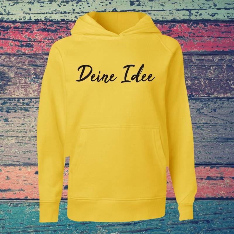 Kinder Kapuzensweat Hooded Mit Text, Wunschdruck Auf Der Vorderseite Trainings Sweatshirt Sport Verein Hoodie von ShirtInStyle