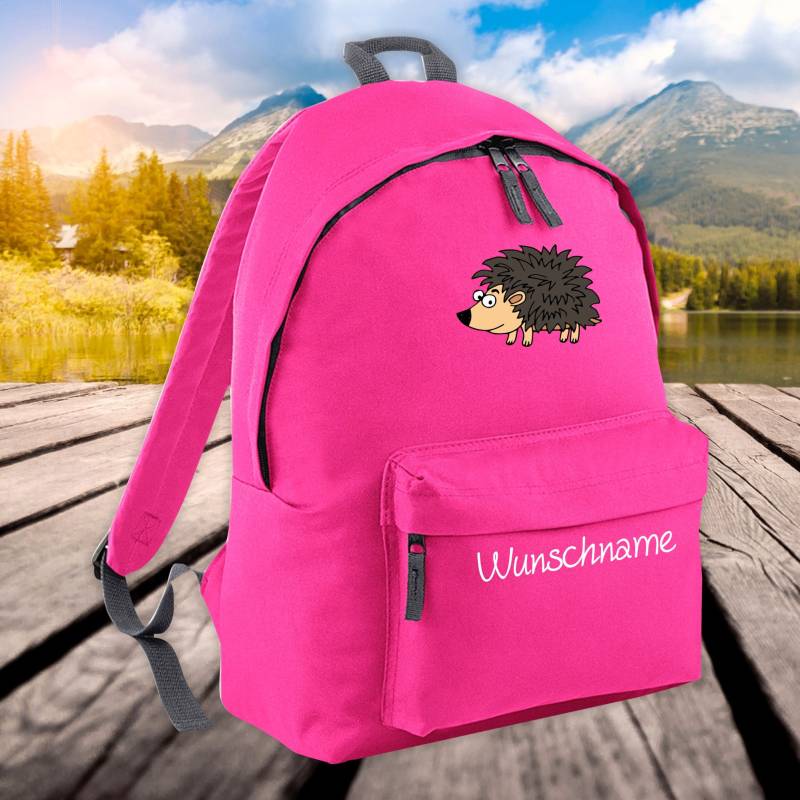 Kinder Rucksack Tiere Igel Mit Wunschnamen Wunschtext Kita von ShirtInStyle