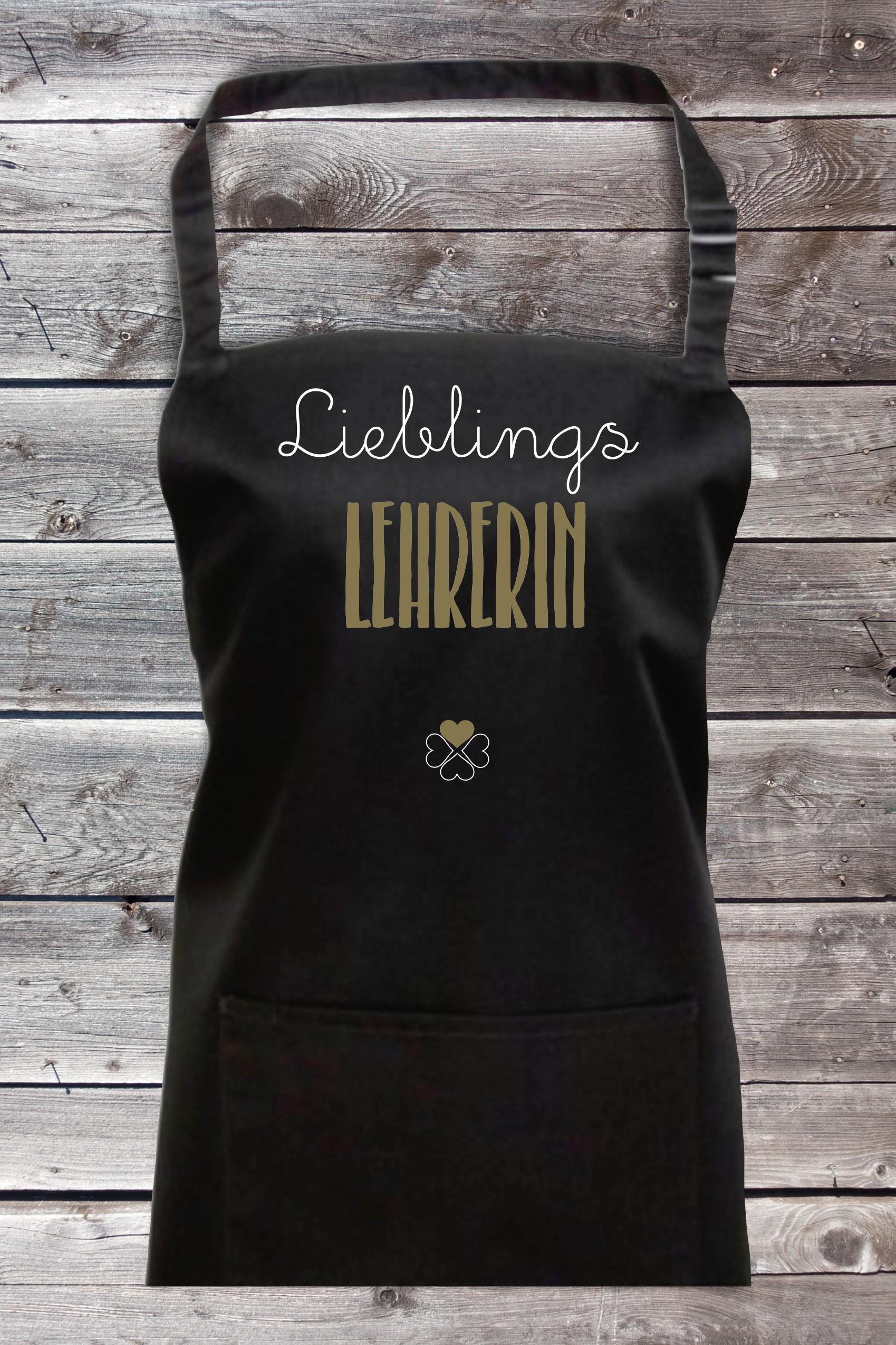 Koch Back Schürze "Lieblingsmensch Lieblings Lehrerin" Grillen Grillschürze Heimwerker Garten Latzschürze von ShirtInStyle
