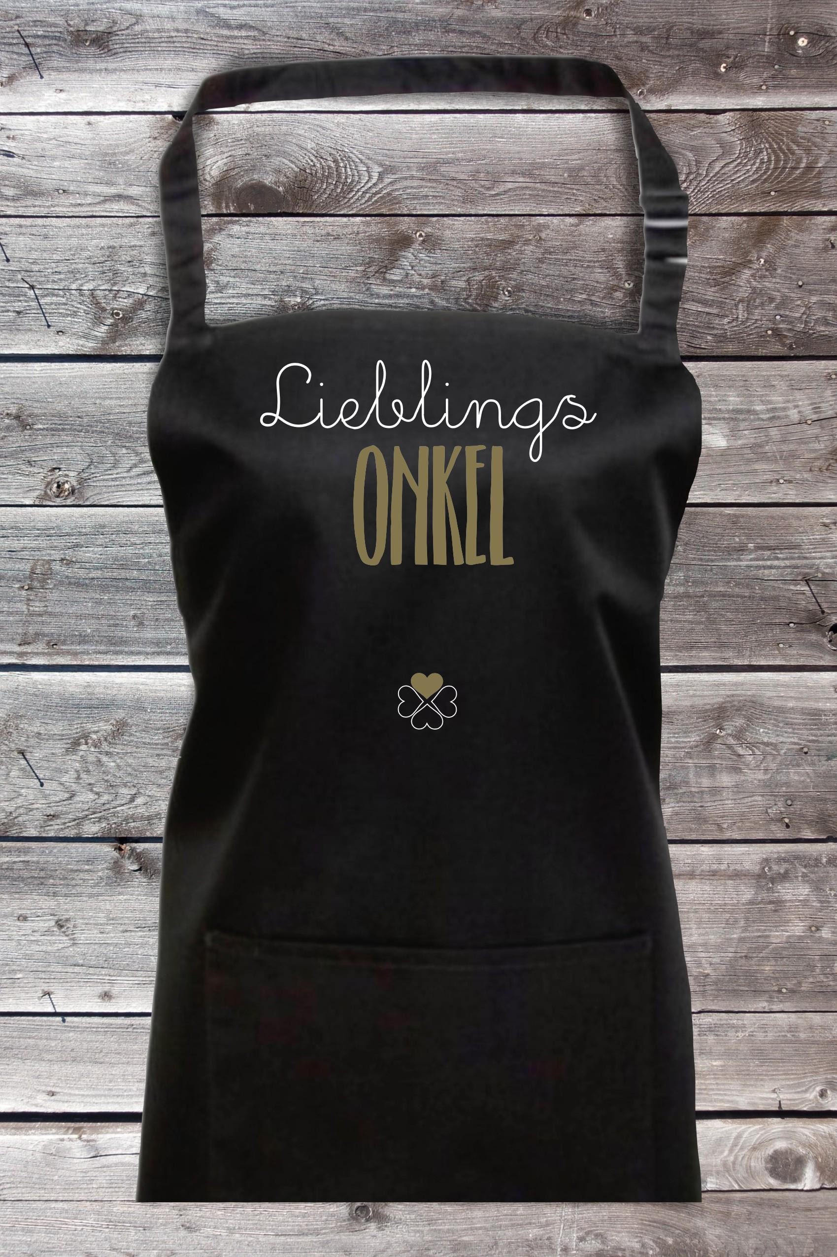 Koch Back Schürze "Lieblingsmensch Lieblings Onkel" Grillen Grillschürze Heimwerker Garten Latzschürze von ShirtInStyle