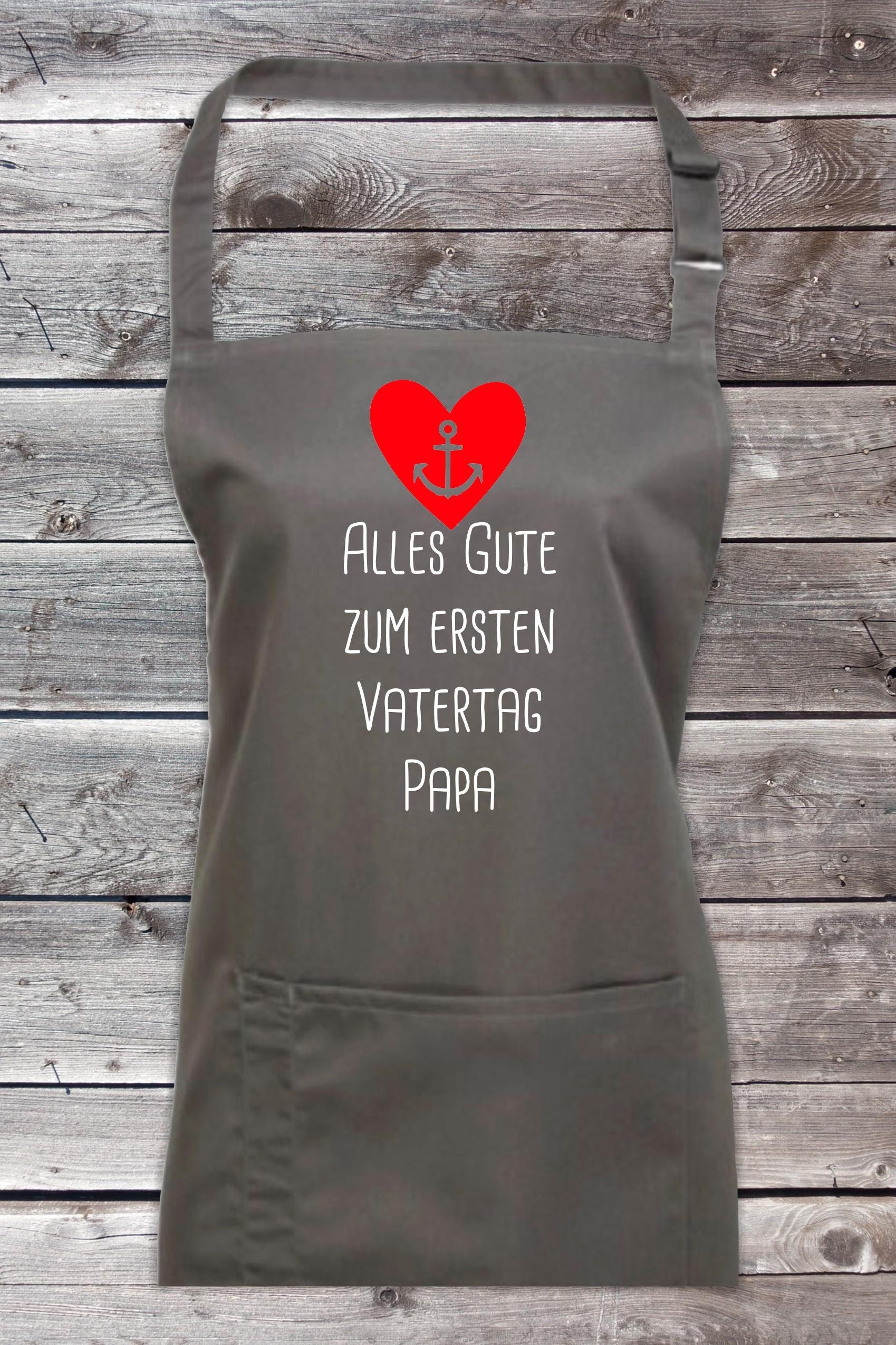 Koch Backschürze "Alles Gute Zum Ersten Vatertag Papa" Grillen Grillschürze Schürze Heimwerker Garten Latzschürze Koch Backschürze "Alles Gute Zum Ersten Vatertag Papa" Grillen Grillschürze Schürze Heimwerker Garten Latzschürze von ShirtInStyle