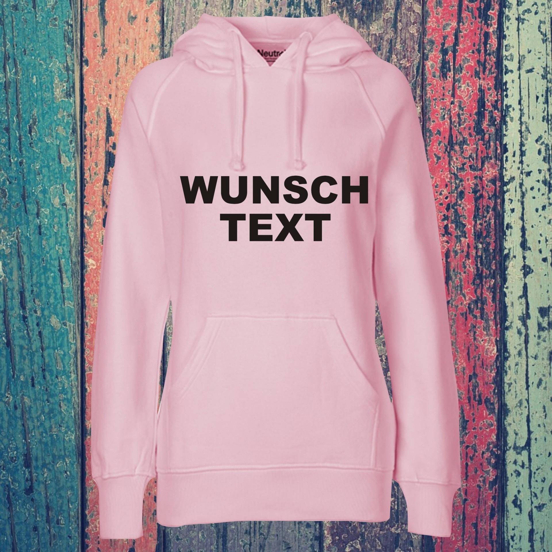 Lady Kapuzensweat Hooded Mit Text, Wunschdruck Auf Der Vorderseite Trainings Sweatshirt Sport Verein Hoodie Lady Kapuzensweat Hooded Mit Text, Wunschdruck Auf Der Vorderseite Trainings Sweatshirt Sport Verein Hoodie von ShirtInStyle