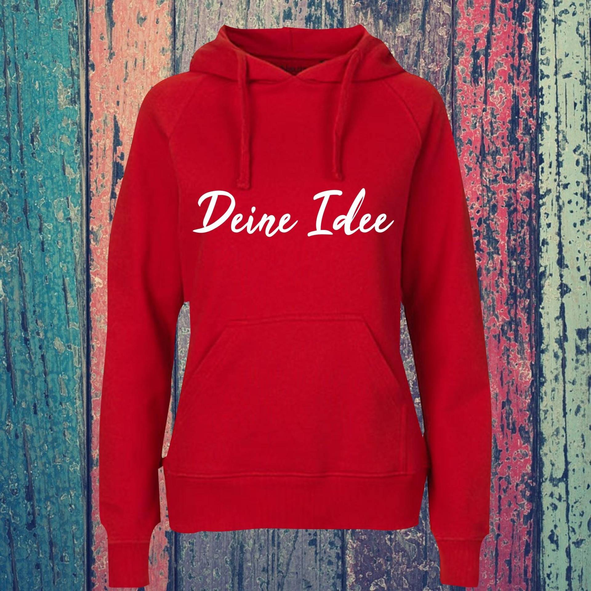 Lady Kapuzensweat Hooded Mit Text, Wunschdruck Auf Der Vorderseite Trainings Sweatshirt Sport Verein Hoodie Lady Kapuzensweat Hooded Mit Text, Wunschdruck Auf Der Vorderseite Trainings Sweatshirt Sport Verein Hoodie von ShirtInStyle