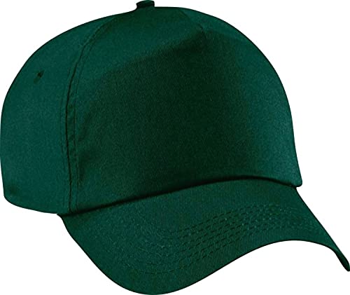 Shirtinstyle Basecap Cap 5 Panel Cap Verschluss Klettverschluss Größe Unisex, Farbe dunkelgruen von Shirtinstyle