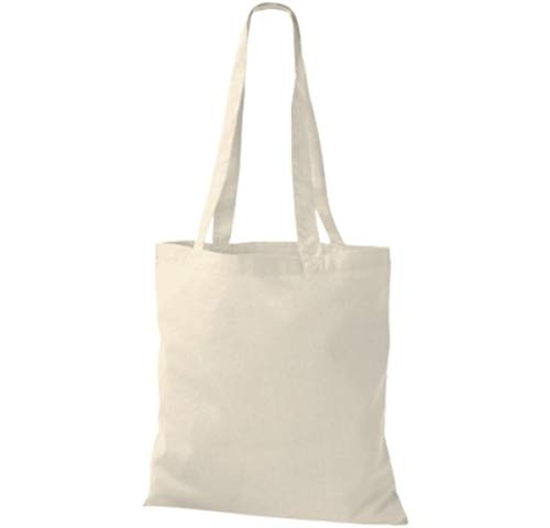 Shirtinstyle Premium Stoffbeutel Baumwolltasche Beutel Shopper Umhängetasche, Farbe natural von Shirtinstyle