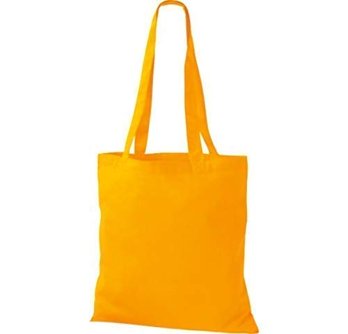 Shirtinstyle Premium Stoffbeutel Baumwolltasche Beutel Shopper Umhängetasche, Farbe yellow von Shirtinstyle