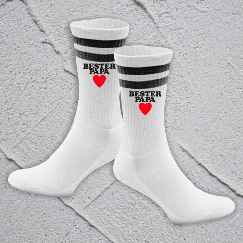 Socken Bester Papa Tennissocken Idee Muttertag Vatertag Geschenk Tennis Socks 13 Farben von ShirtInStyle